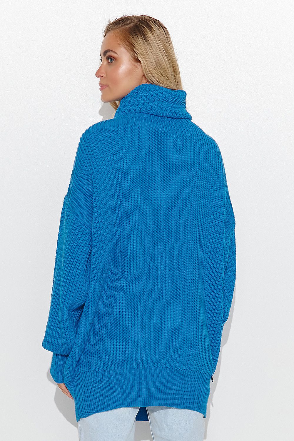 Rollkragenpullover model 185215 Makadamia