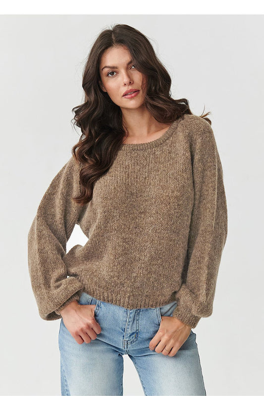 Pullover model 217384 Makadamia