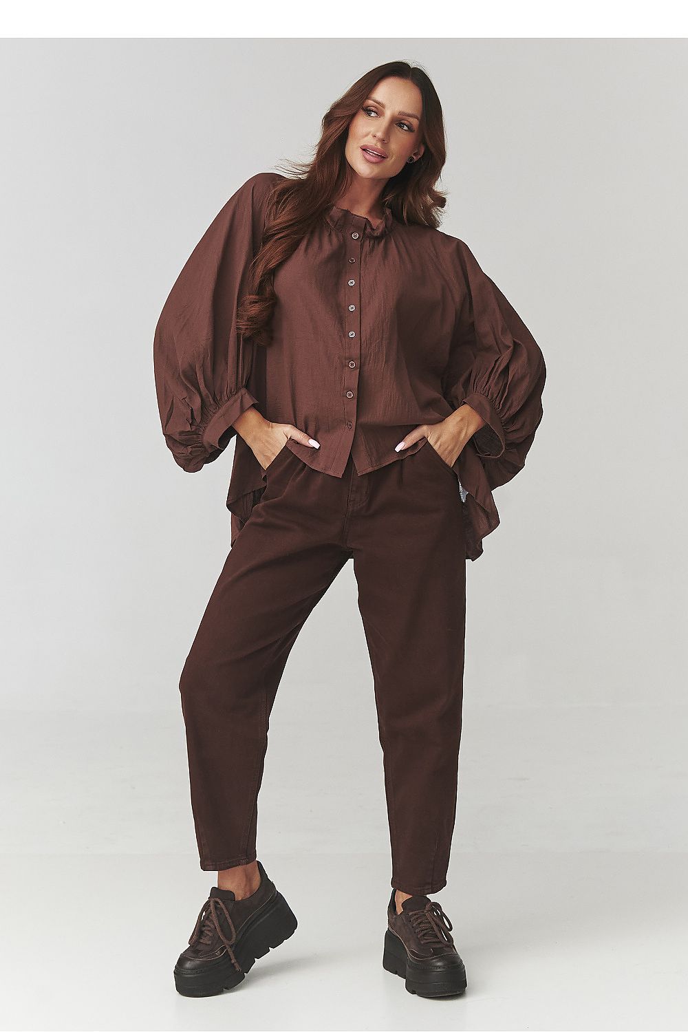  Damen Hemd model 221046 Makadamia 